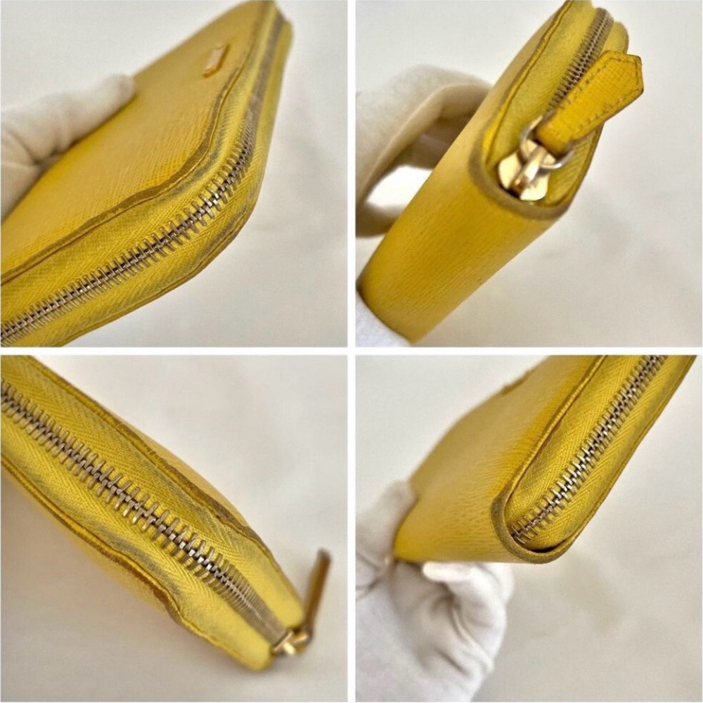 Fendi Mustard Yellow Zip Wallet - Picture 6 of 13